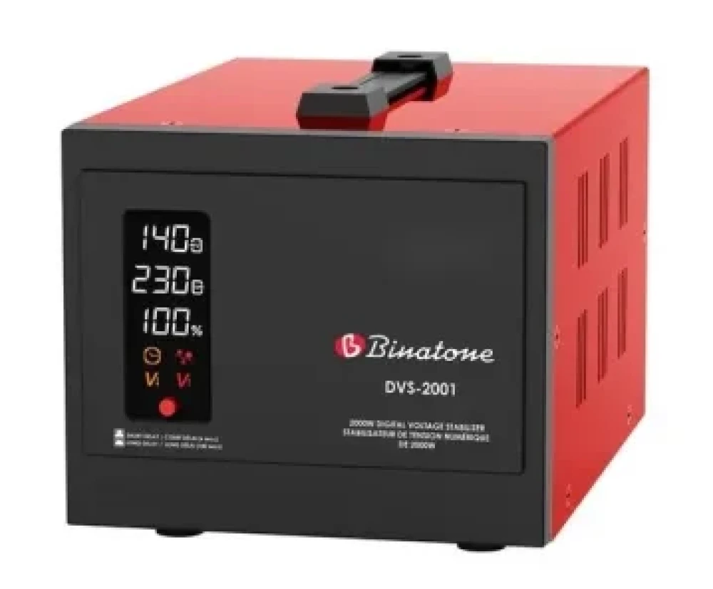 Binatone 2KVA Stabilizer (DVS-2001) – Safe & Reliable Power for Your Home
