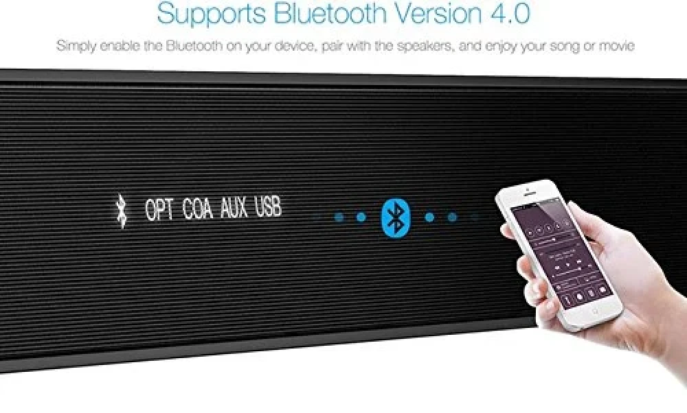 F&D T388X 140W Soundbar with Wireless Subwoofer, Bluetooth & Multi-Device Support – Black