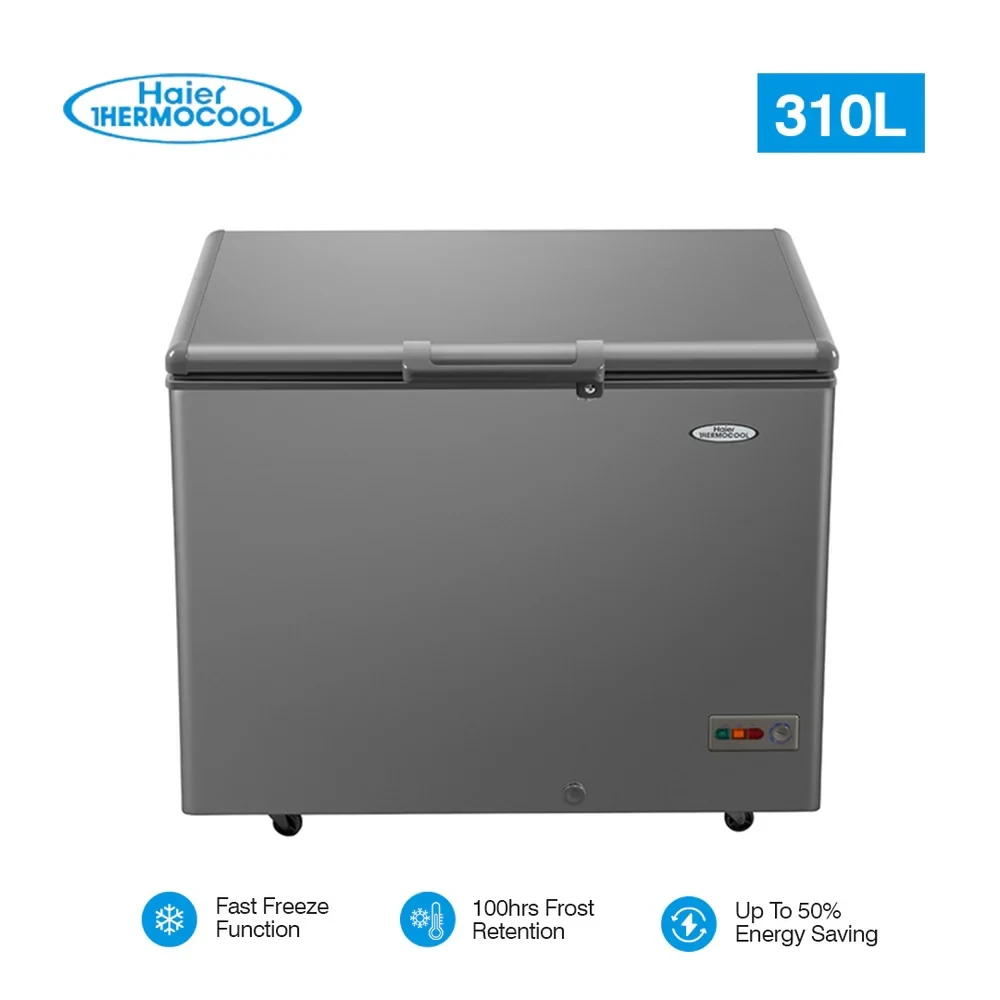 Haier Thermocool HTF-319VS 310L Inverter Chest Freezer – Silver