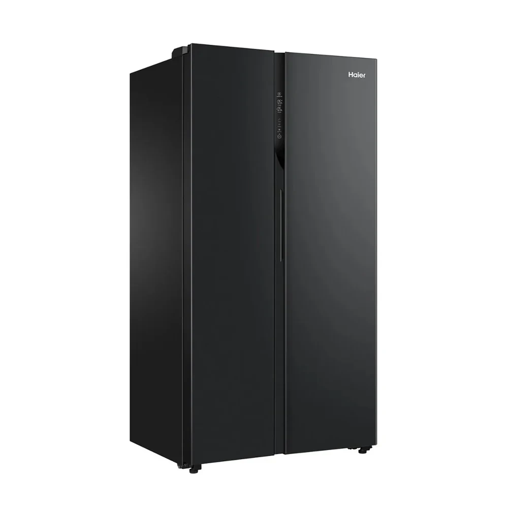 Haier Thermocool 619L Side-by-Side Refrigerator (HRF-619SI(B)) – Inverter, DEO Fresh, Black Glass Finish