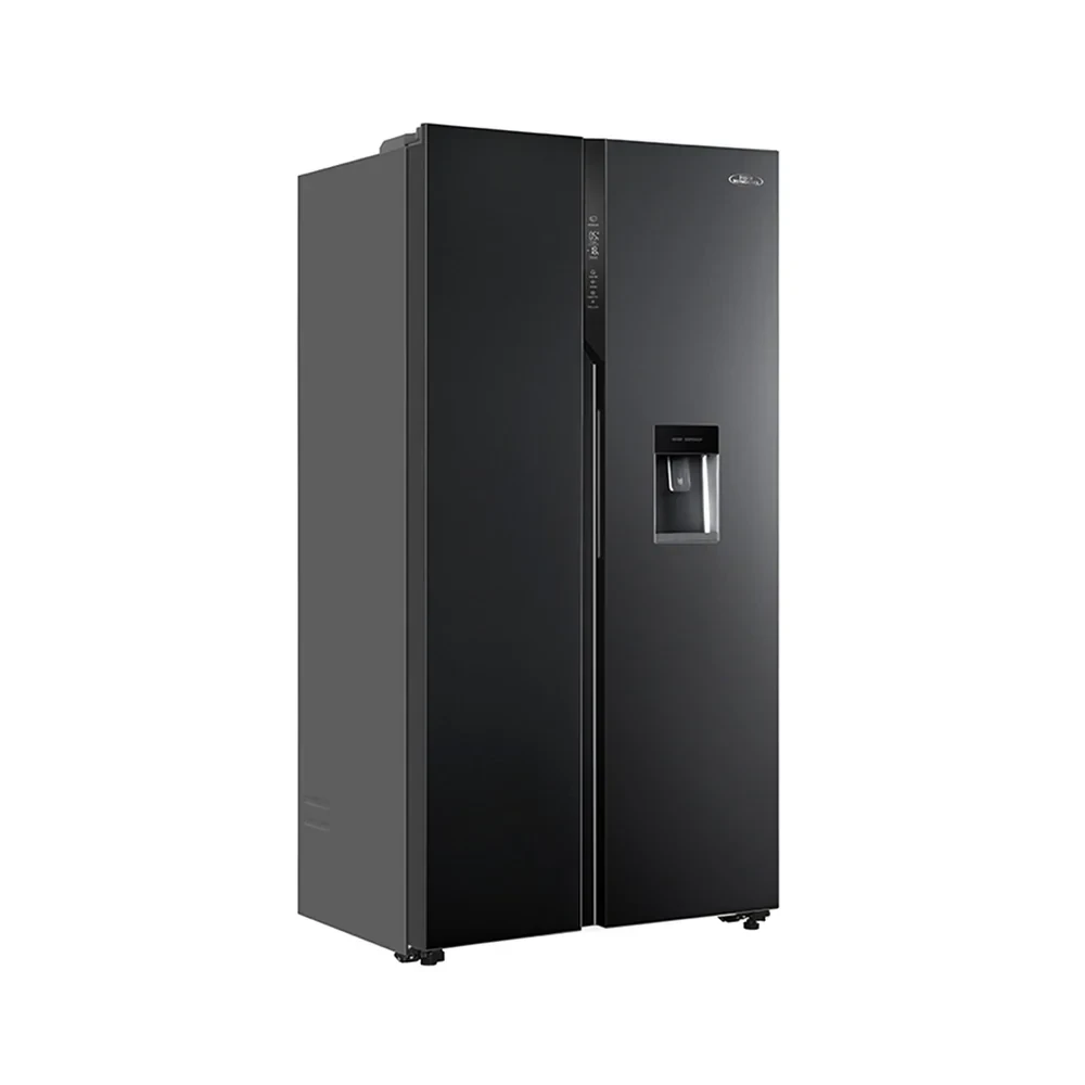 Haier Thermocool 540L Side-by-Side Refrigerator (HRF-540WBS) – Inverter, DEO Sterilization, Water Dispenser, Black Glass