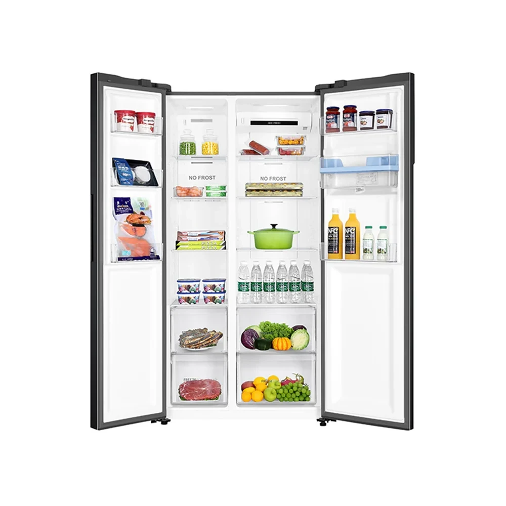 Haier 520L Side-by-Side Refrigerator with Inverter & No Frost – HRF-520IBS (Black)