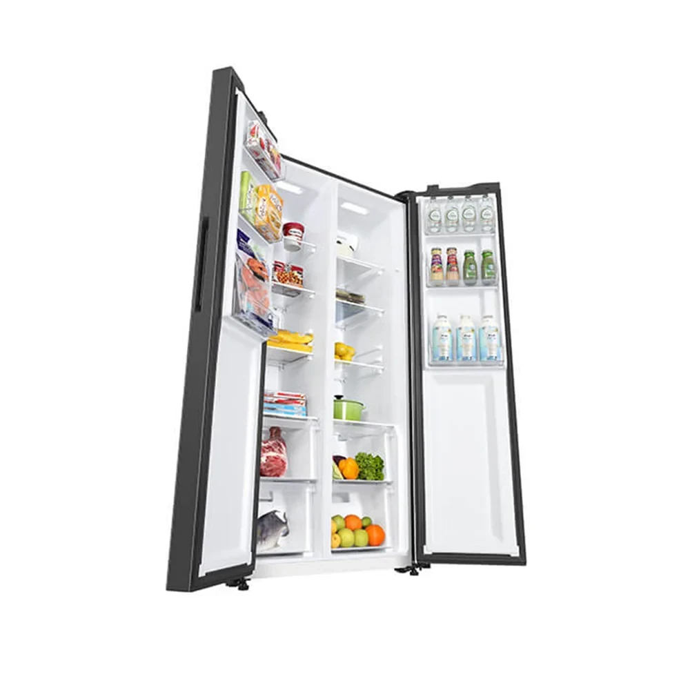 Haier 520L Side-by-Side Refrigerator with Inverter & No Frost – HRF-520IBS (Black)