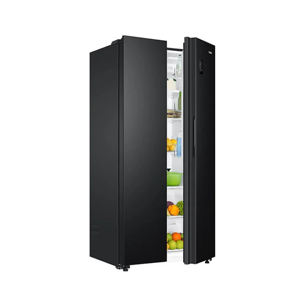 Haier 520L Side-by-Side Refrigerator with Inverter & No Frost – HRF-520IBS (Black)