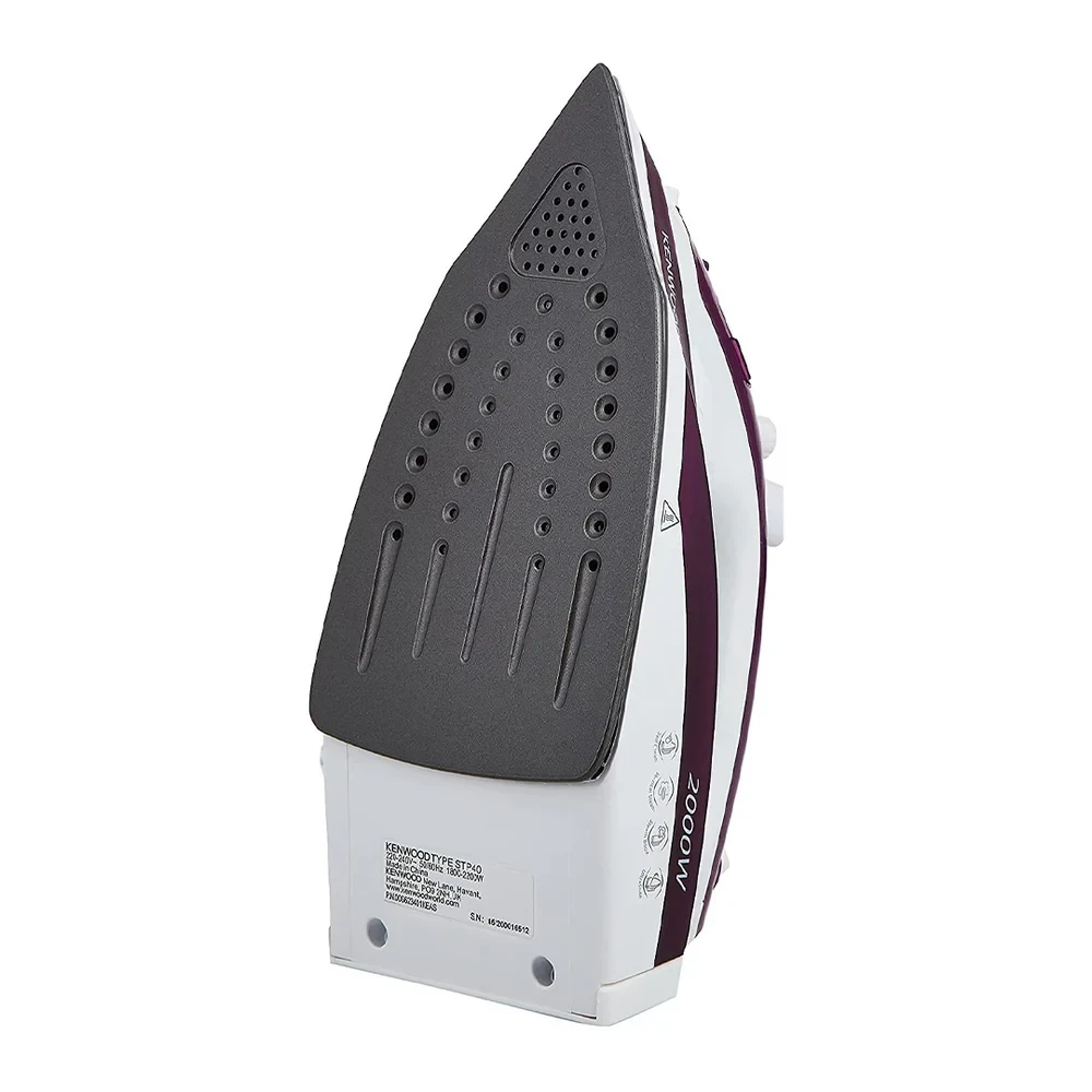 Kenwood 2200W Steam Iron – 250ML Non-Stick Soleplate | STP40 (White)