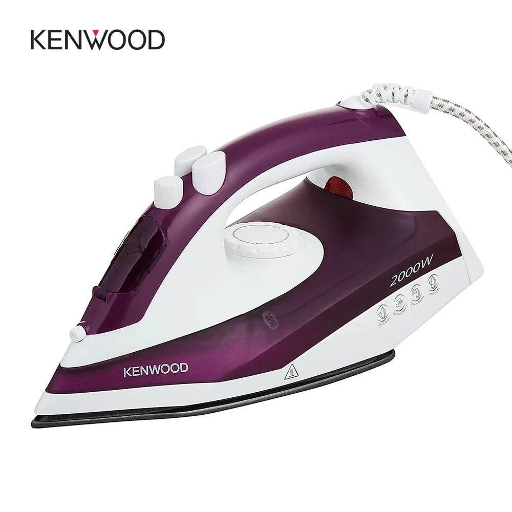 Kenwood 2200W Steam Iron – 250ML Non-Stick Soleplate | STP40 (White)