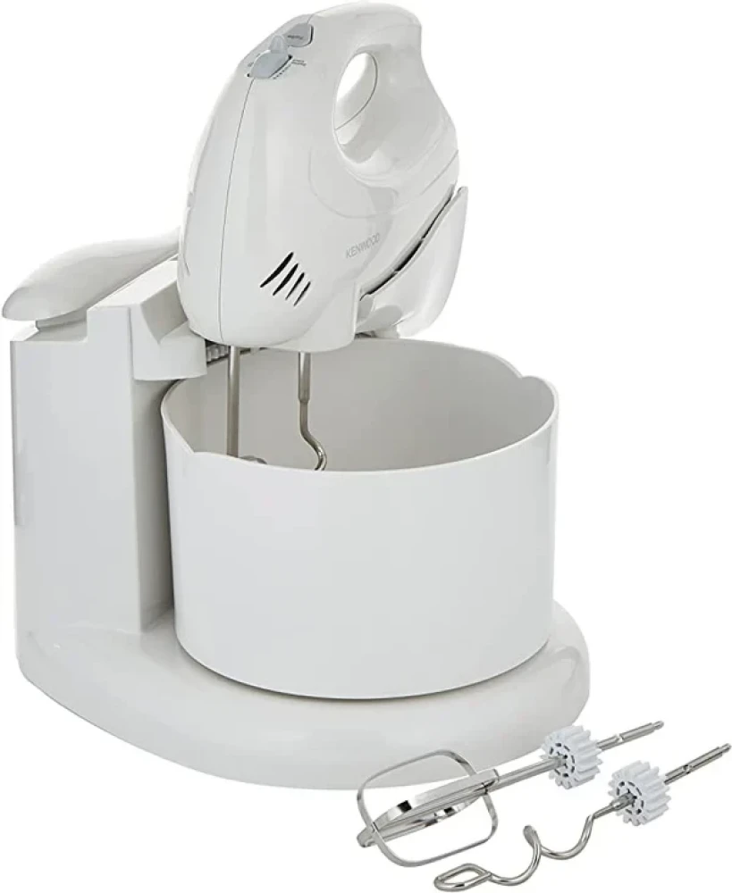 Kenwood 250W Hand Mixer – 6 Speeds + Pulse with Beaters & Kneaders | HM430 (White)