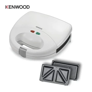 Kenwood 2-in-1 Sandwich Maker & Grill – 750W Non-Stick Plates | SMP01.A0WH (White)