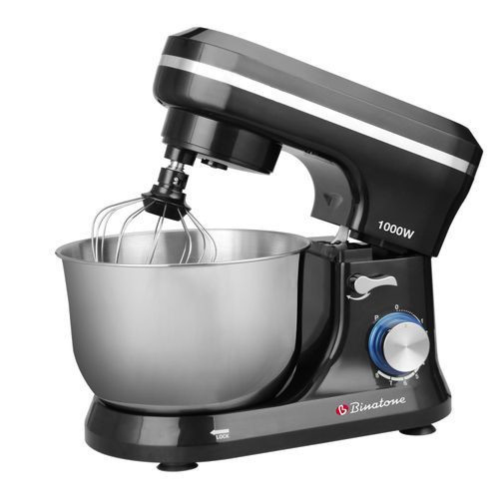 Binatone Electric Stand Mixer & Yam Pounding Machine – 4L Bowl, 3 Attachments