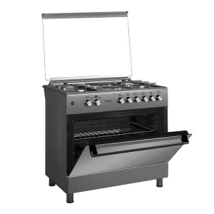 Maxi Gas Cooker 60x90 CM (4+2) Burners Inox – Spacious, Durable & Auto Ignition