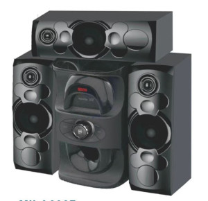 Mi+ 3.1CH Home Theater Speaker System with 6.5" Subwoofer, Bluetooth, USB, FM, SD, Remote Control, 40W + 10W×3 Output, Digital Amplifier, AC/DC Power