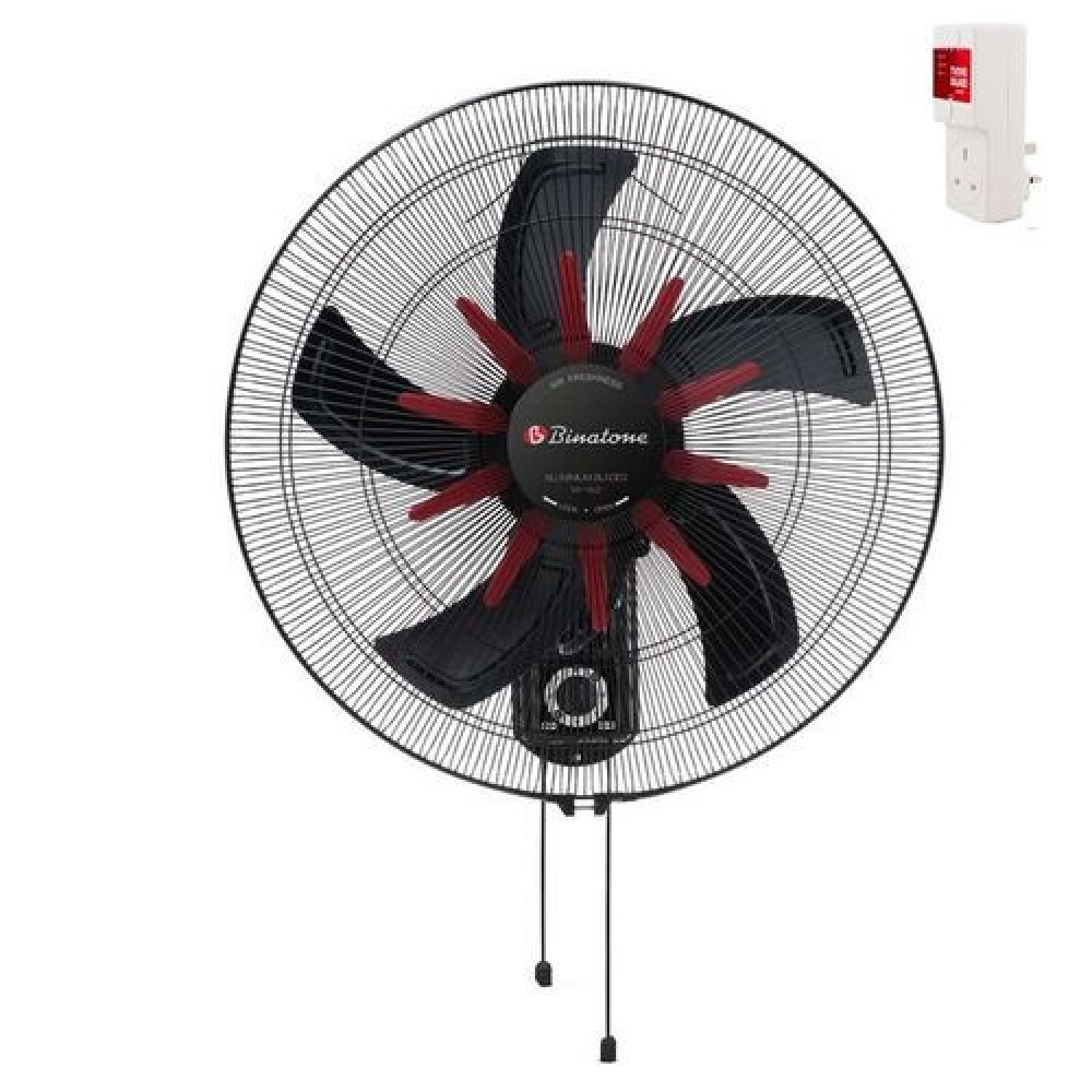 Binatone WF-1802 18" High-Efficiency Wall Fan – Strong, Durable Cooling + Free Surge Protector