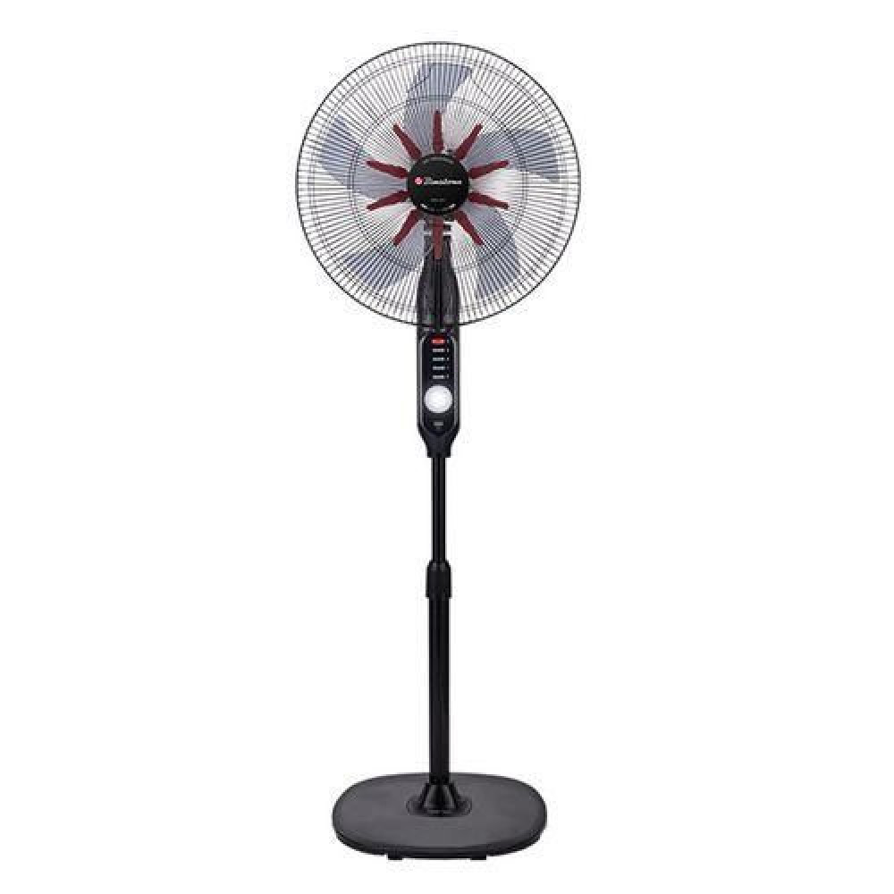 Binatone RCFM-1875 18" Rechargeable Standing Fan – Up to 8 Hours Breeze, USB Phone Charging, LED Light + 2 Years Warranty