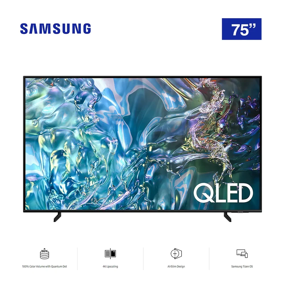 Samsung 75-Inch QLED 4K Smart TV (QA75Q60DAUMTE) – Quantum Dot, HDR, Tizen OS