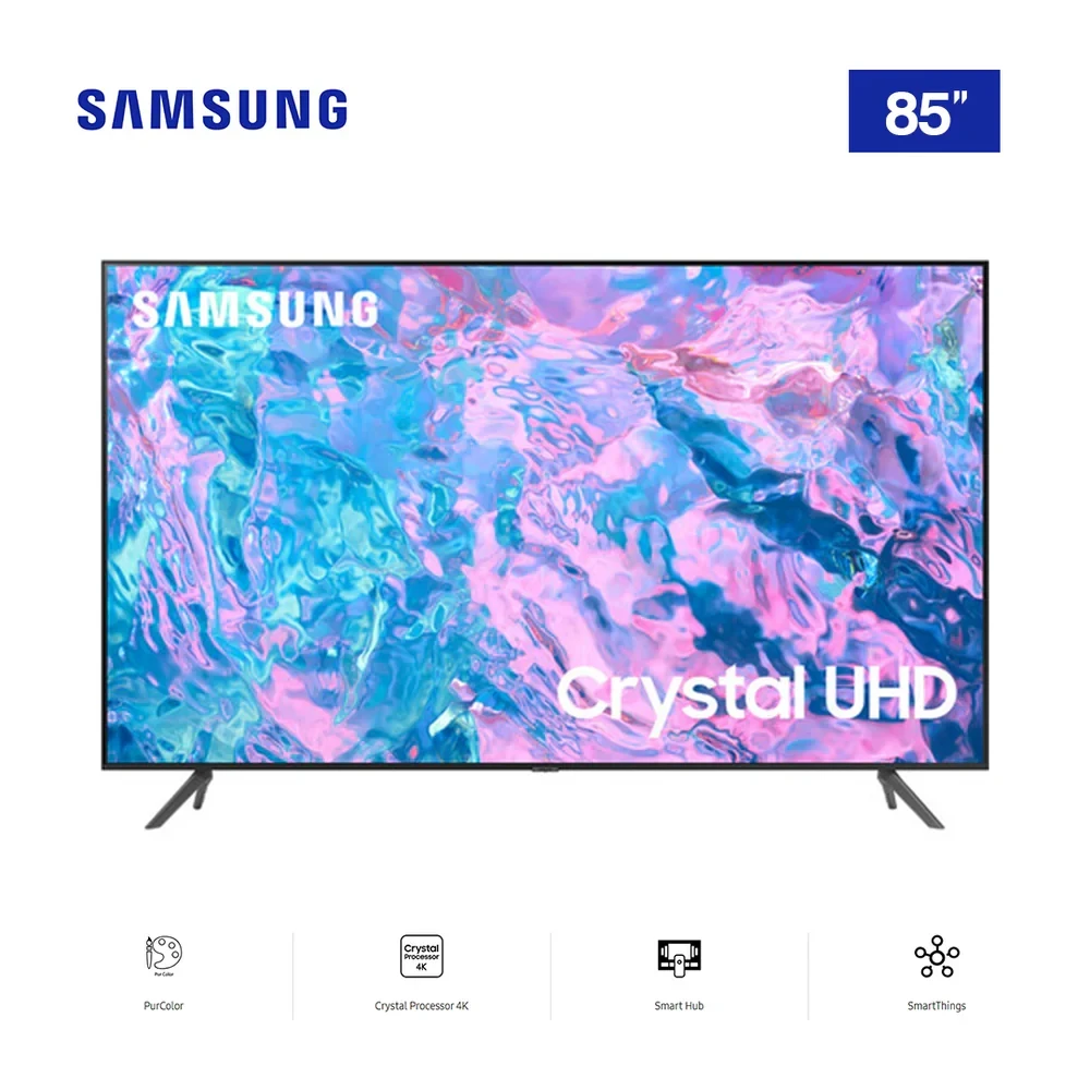 Samsung 85-Inch 4K Crystal UHD Smart TV (UA85CU7000UXKE, 2023)