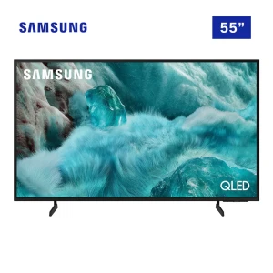 Samsung 55-Inch QLED 4K AI Smart TV 2025 (QA55Q7FAAUXKE) – Quantum Dot Colors, HDR, AI Upscaling & AirSlim Design