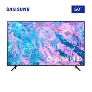 Samsung 50-Inch Crystal UHD 4K Smart TV (UA50CU7000UMTE) – PurColor, HDR10+, Gaming Mode & Slim Bezel