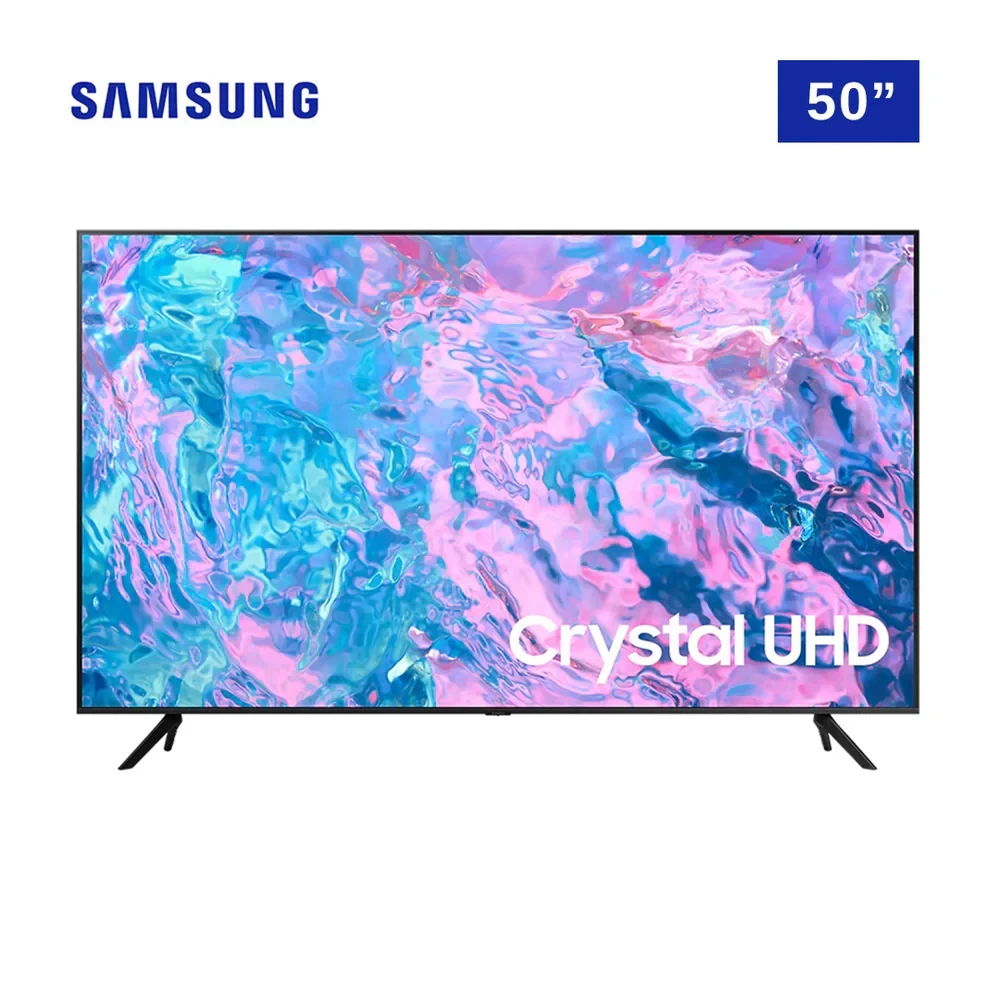 Samsung 50-Inch Crystal UHD 4K Smart TV (UA50CU7000UMTE) – PurColor, HDR10+, Gaming Mode & Slim Bezel