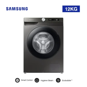 Samsung 12KG Ecobubble Front Load Washing Machine (WW12T504DAN) – Steam & Smart Control