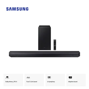 Samsung HW-Q600C/XA 3.1.2 Channel Soundbar – Dolby Atmos & DTS:X