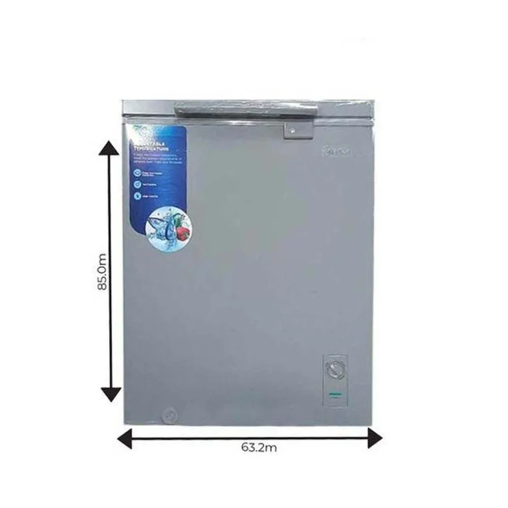 Midea 142L Chest Freezer HS-186CN (Silver) – Fast Cooling & Easy Mobility