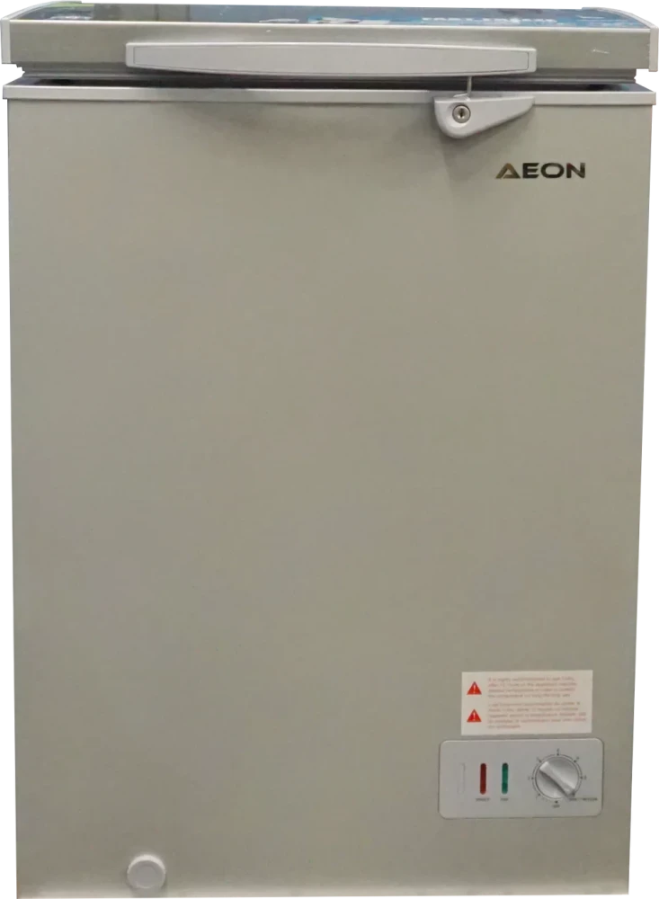 AEON 102L Chest Freezer with Lock and LED Light – Grey ACF100GK