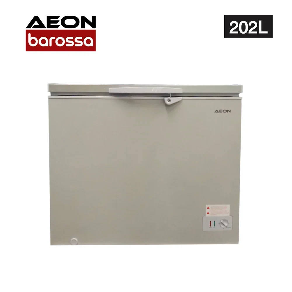 AEON 202L Chest Freezer with Adjustable Thermostat & Lock – Grey ACF200GK
