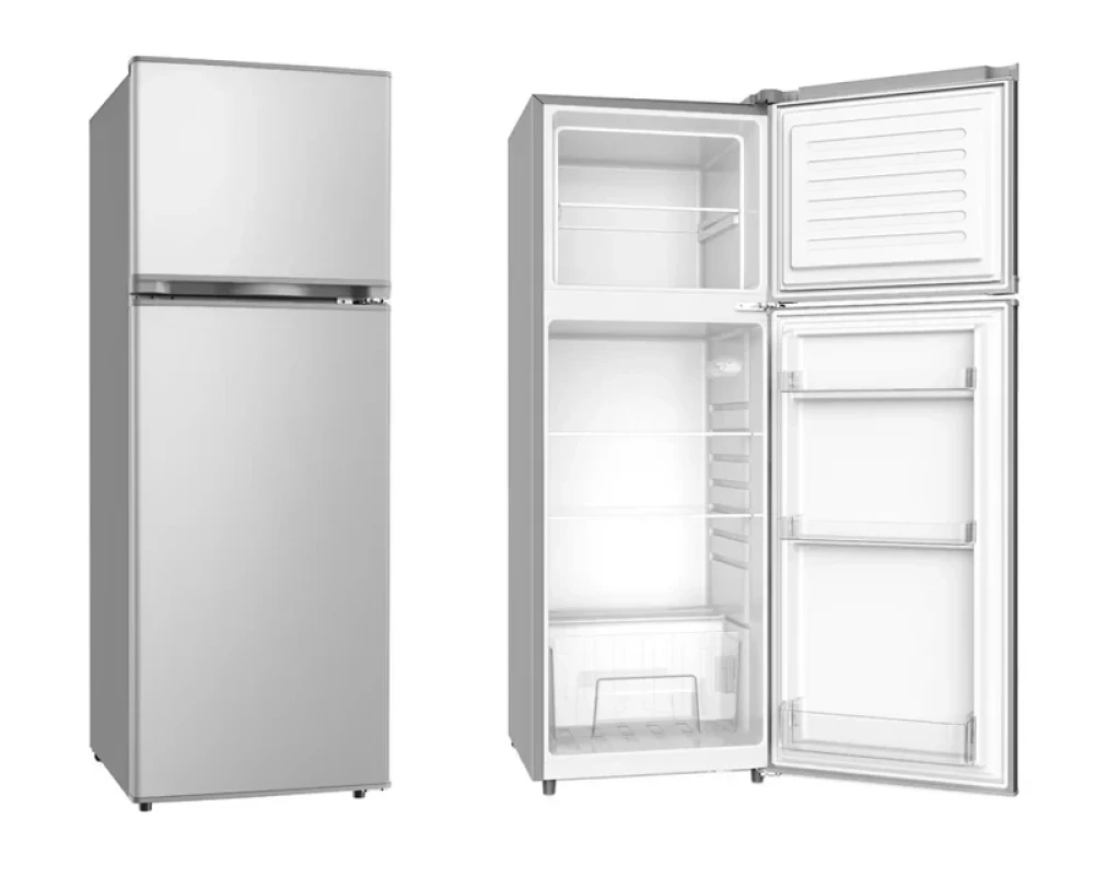 AEON 212L Grey Double-Door Refrigerator – 4-Star Freezer & Spacious Fridge (Model ART205G)
