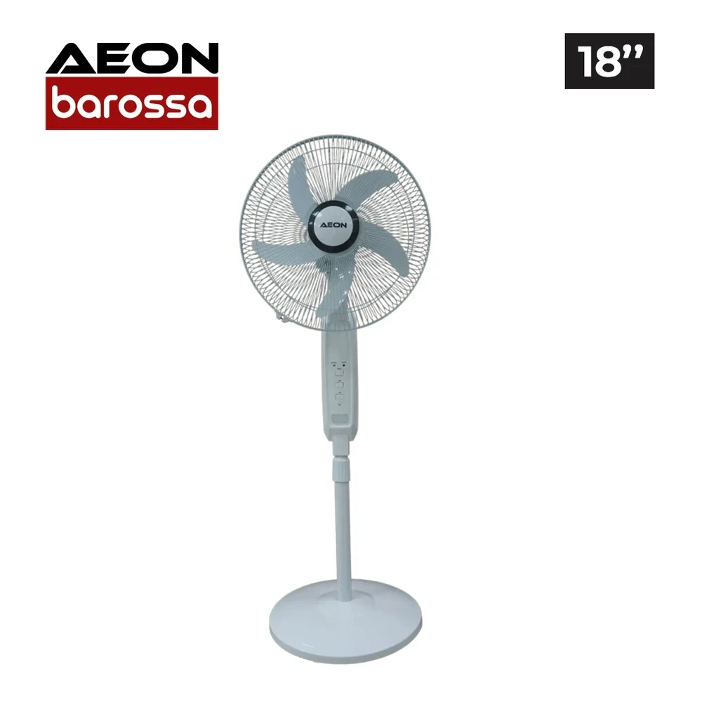 AEON 18" Rechargeable Fan – 40W with USB Charger, LED Light & Adjustable Height (Model ARF-18B)