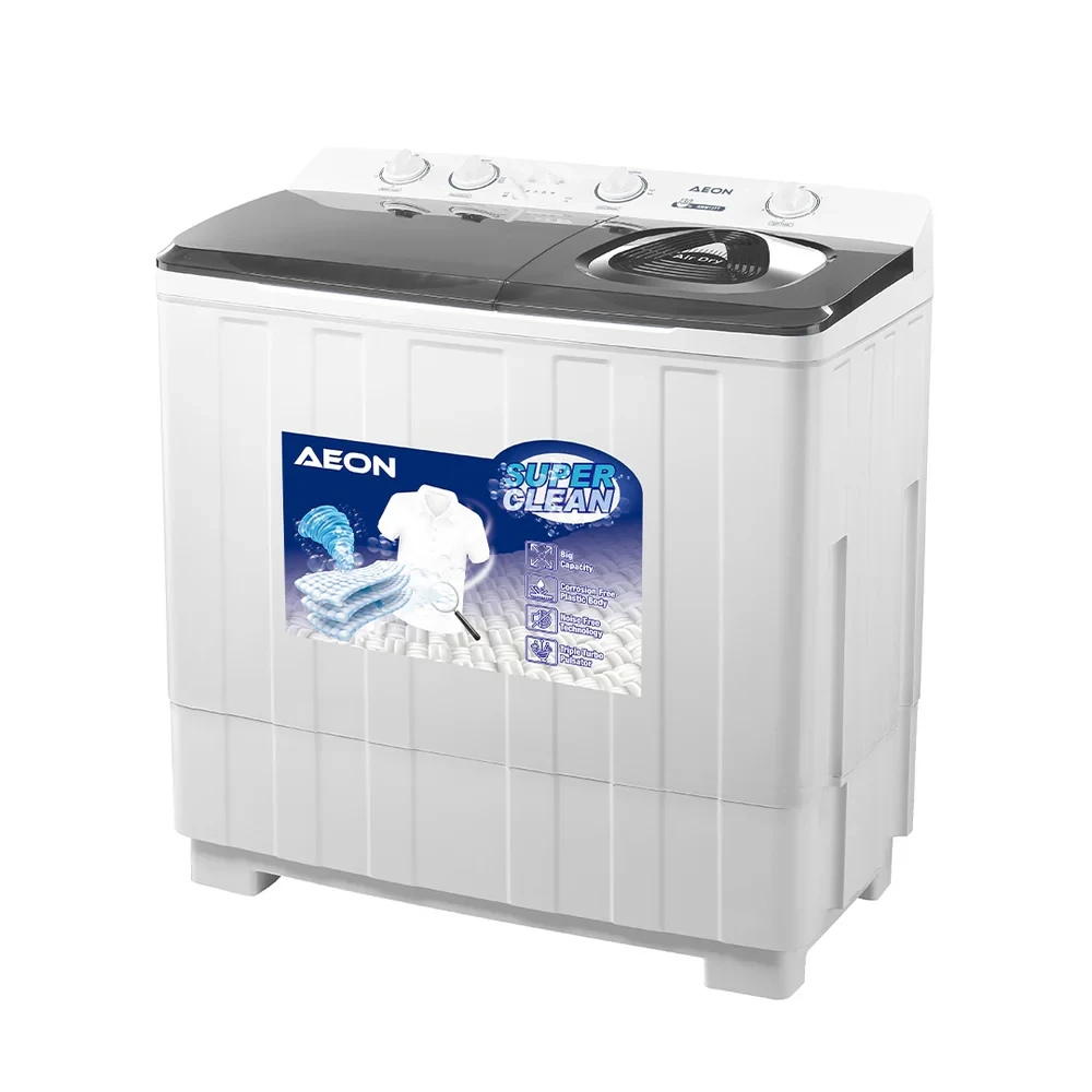 AEON 13Kg Twin Tub Washing Machine – Semi-Automatic with 6Kg Spin Capacity (Model AWM13TT)