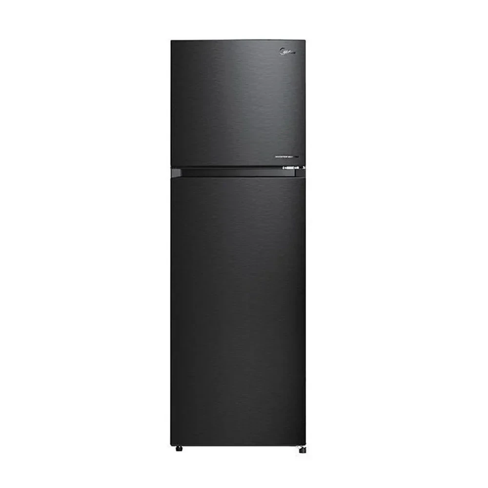 MIDEA 266L Double Door Refrigerator – Direct Cool, Smart Cooling, Convertible Modes (Model MDRT390MTE28, Jazz Black)