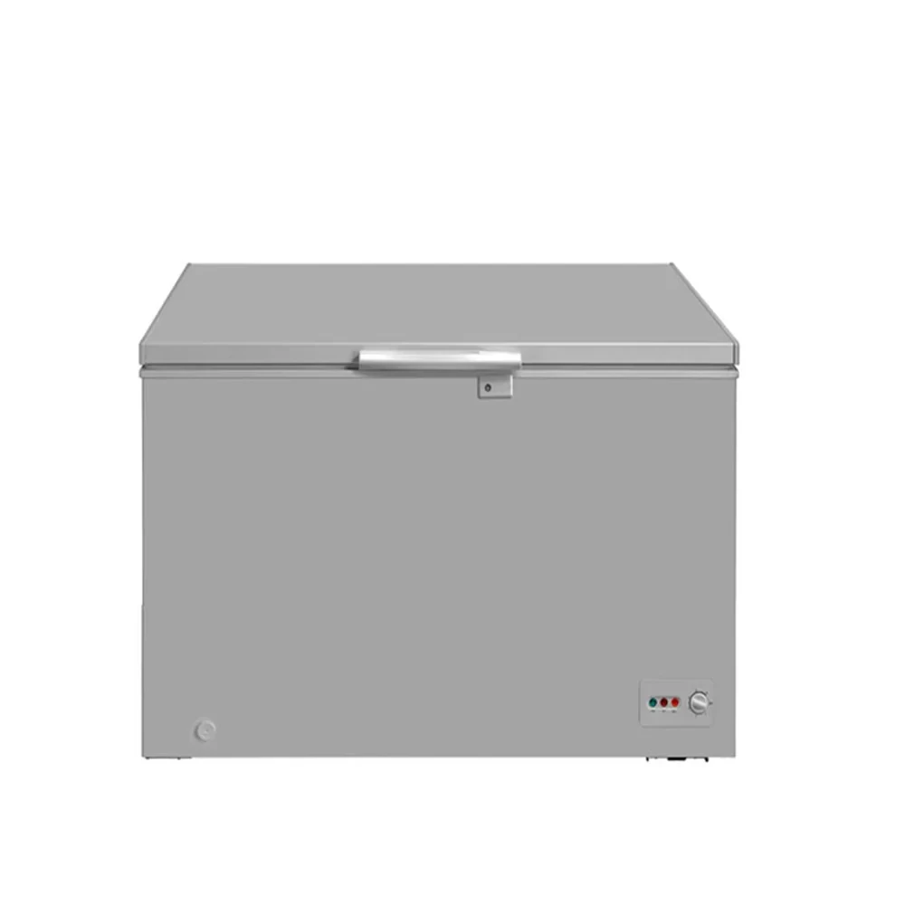 MIDEA 249L Chest Freezer – Adjustable Thermostat & Removable Basket (Model MDRC345FZG43, Silver)