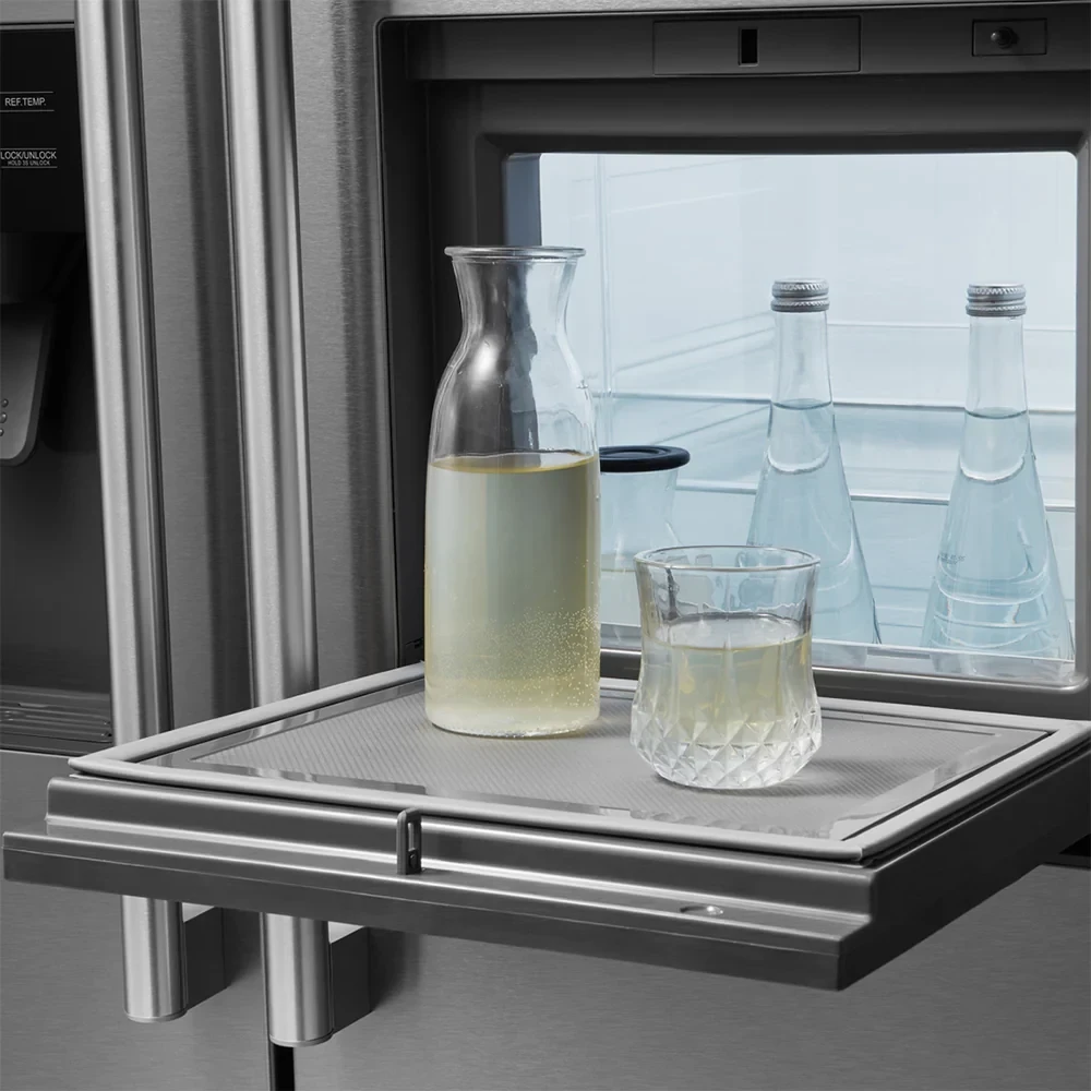 MIDEA 490L Side-by-Side Refrigerator – NoFrost  Water Ice Dispenser (Model MDRS678FGF02, Stainless)