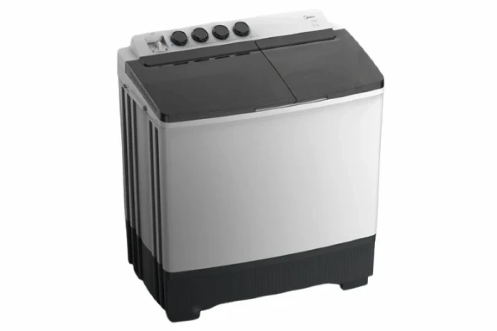 MIDEA 8kg Semi-Automatic Twin Tub Washing Machine – Wash & Spin (Model MT100W80/WG)