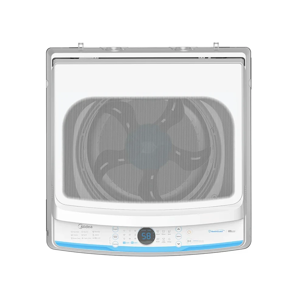 MIDEA 13kg Top-Load Washing Machine – Turbo Wash & Auto Clean (Model MA200W130/G, White)