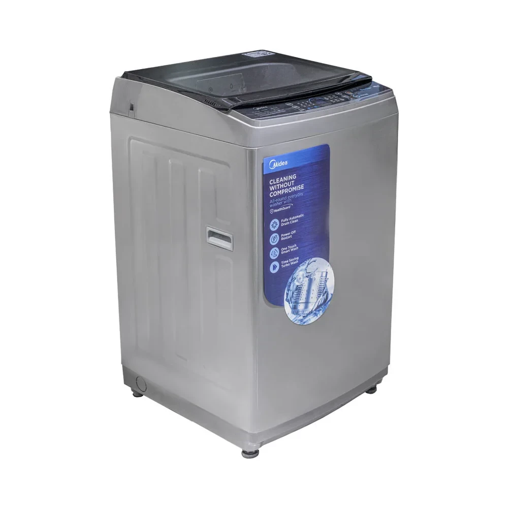 MIDEA 8kg Inverter Top-Load Washing Machine – LED Display & High Spin (Model MA200W80/G, White)