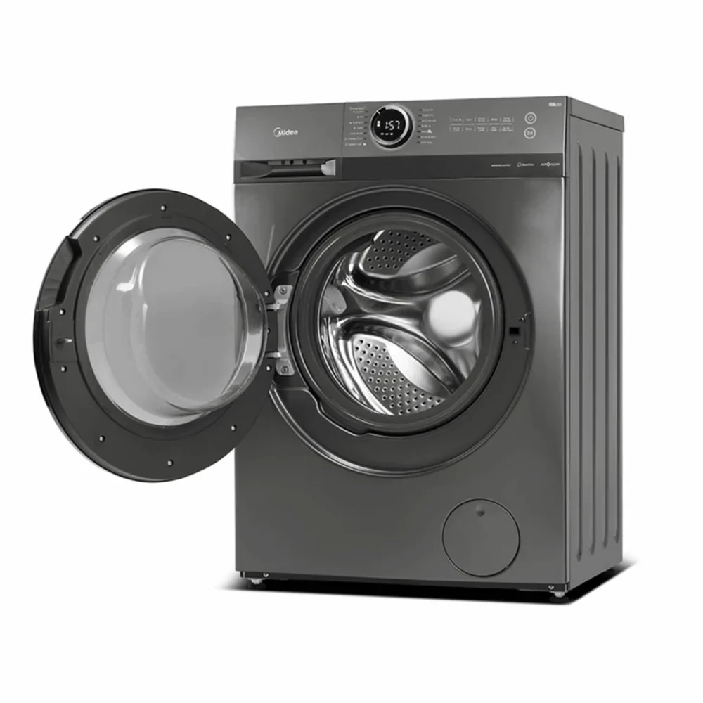 MIDEA 8kg Front-Load Washer & 6kg Dryer Inverter Washing Machine – Wi-Fi & LED Display (Model MF200D80WB/T, Dark Grey)