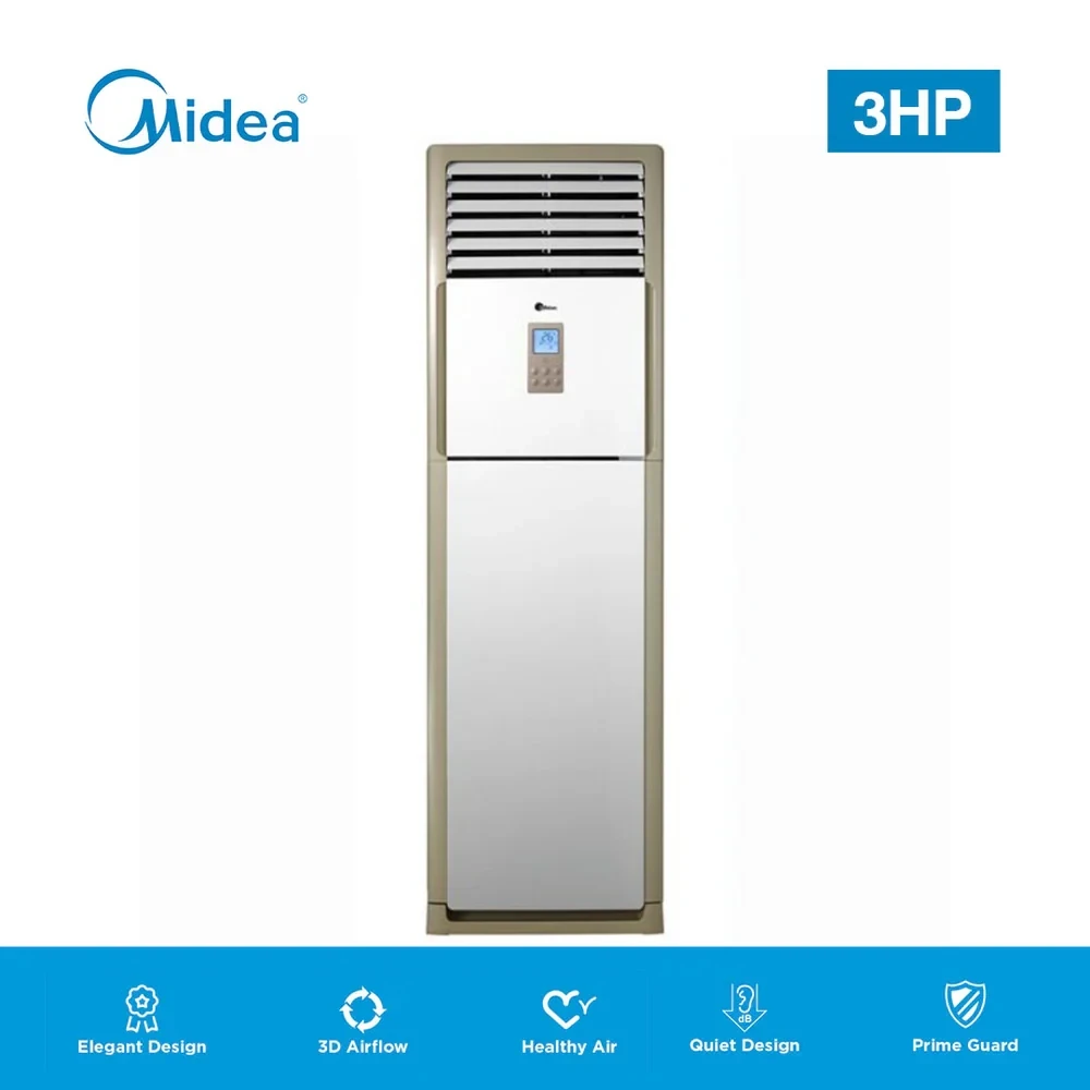 MIDEA 3HP Standing Air Conditioner – Low Energy, Fast Cooling, Quiet Operation (MFPA-24CRDN1)