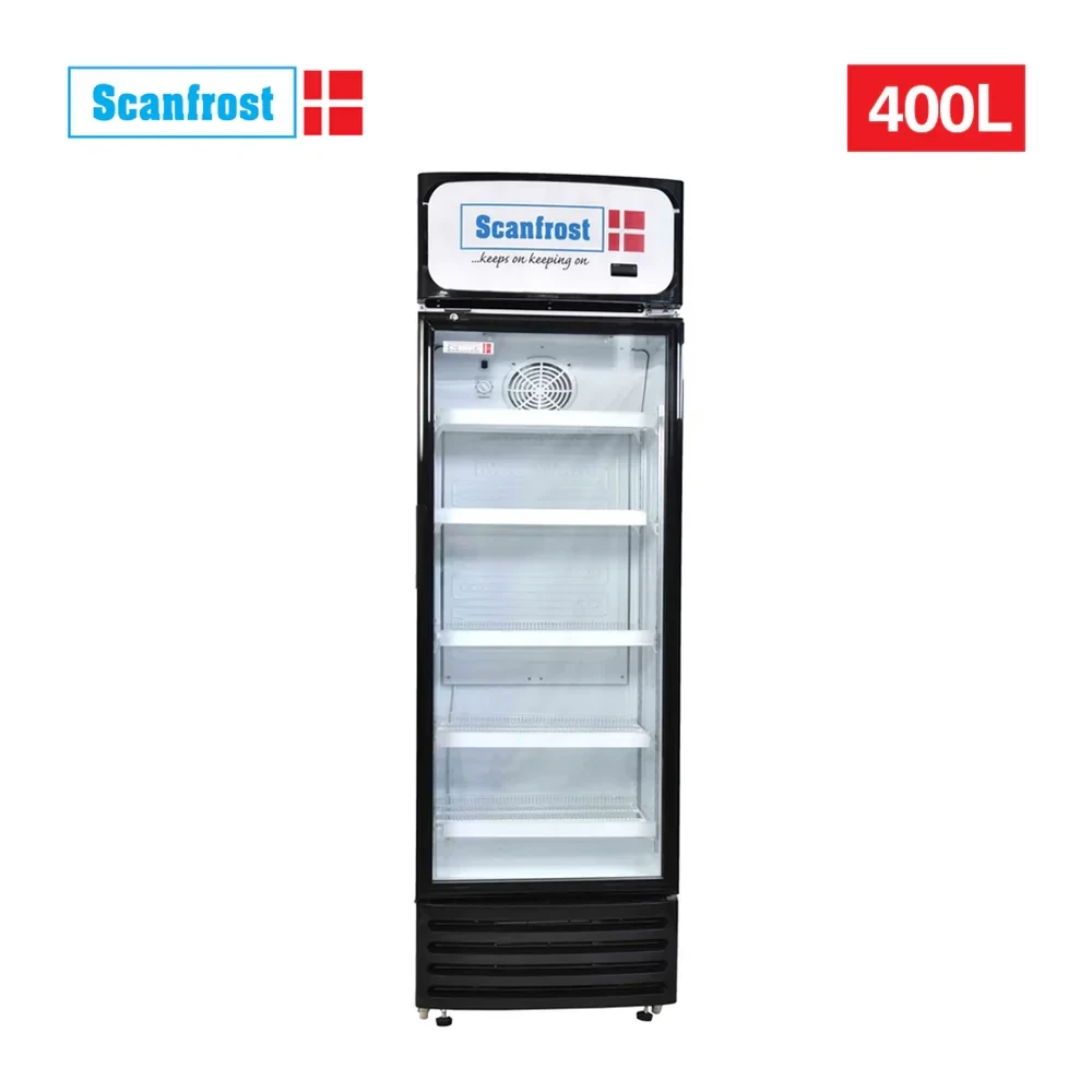 ScanFrost 400L Single Door Beverage Cooler – SFUC400, Inox Finish