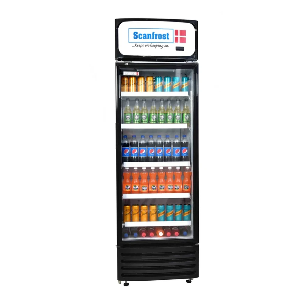 ScanFrost 400L Single Door Beverage Cooler – SFUC400, Inox Finish