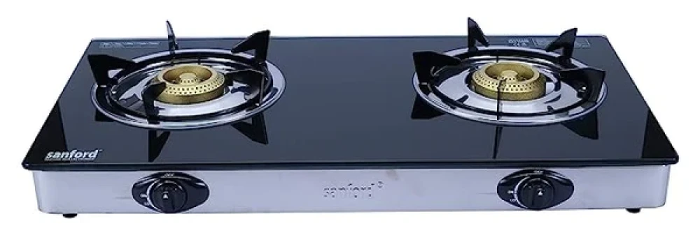 SCANFROST 2-Burner Tabletop Gas Cooker – Glass Top (SFTTC2004C)