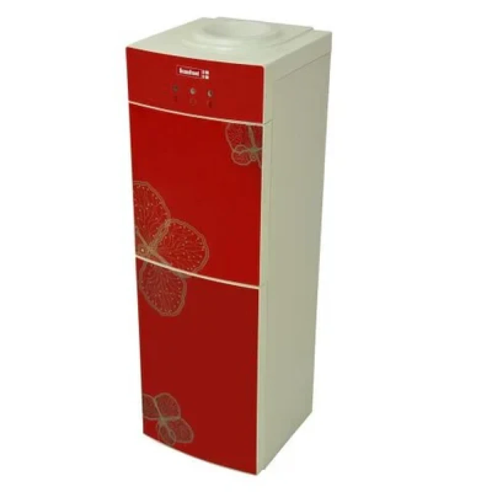 SCANFROST 2-Tap Water Dispenser – Hot & Cold with Bottom Fridge, Red APSCWDFG01-14001