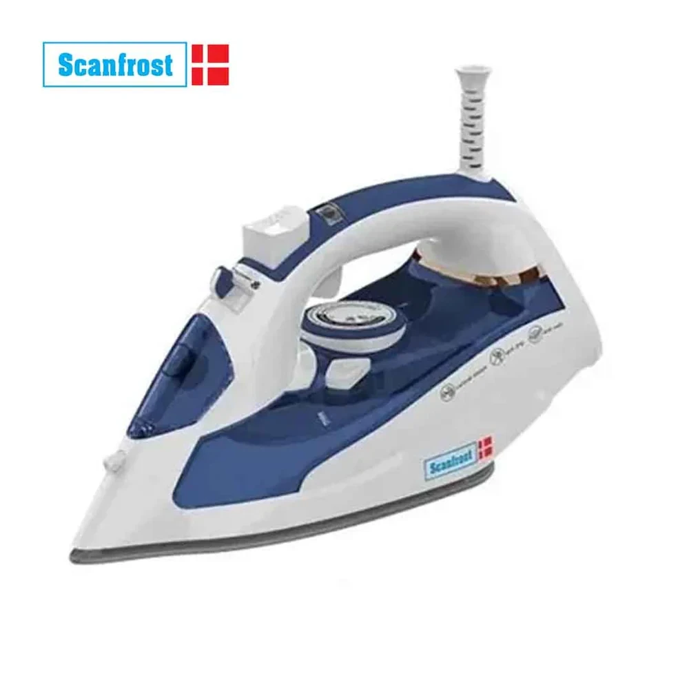 Scanfrost 2200W Steam Iron – SFSI (Ceramic Soleplate, Vertical Steam, Anti-Drip) | Smooth & Fast Ironing
