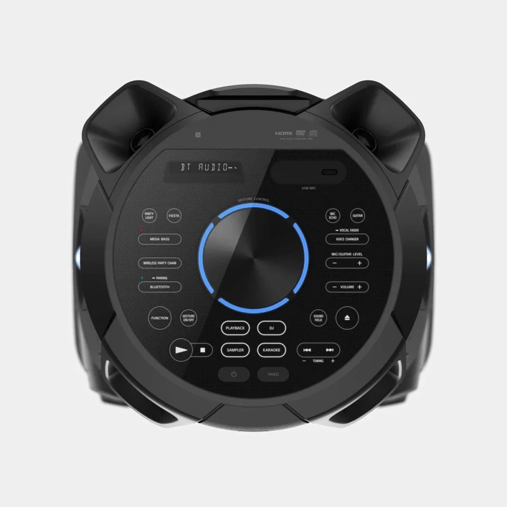 Sony MHC-V43D High Power Party Speaker | Omnidirectional Sound, Jet Bass, Karaoke & Party Lights