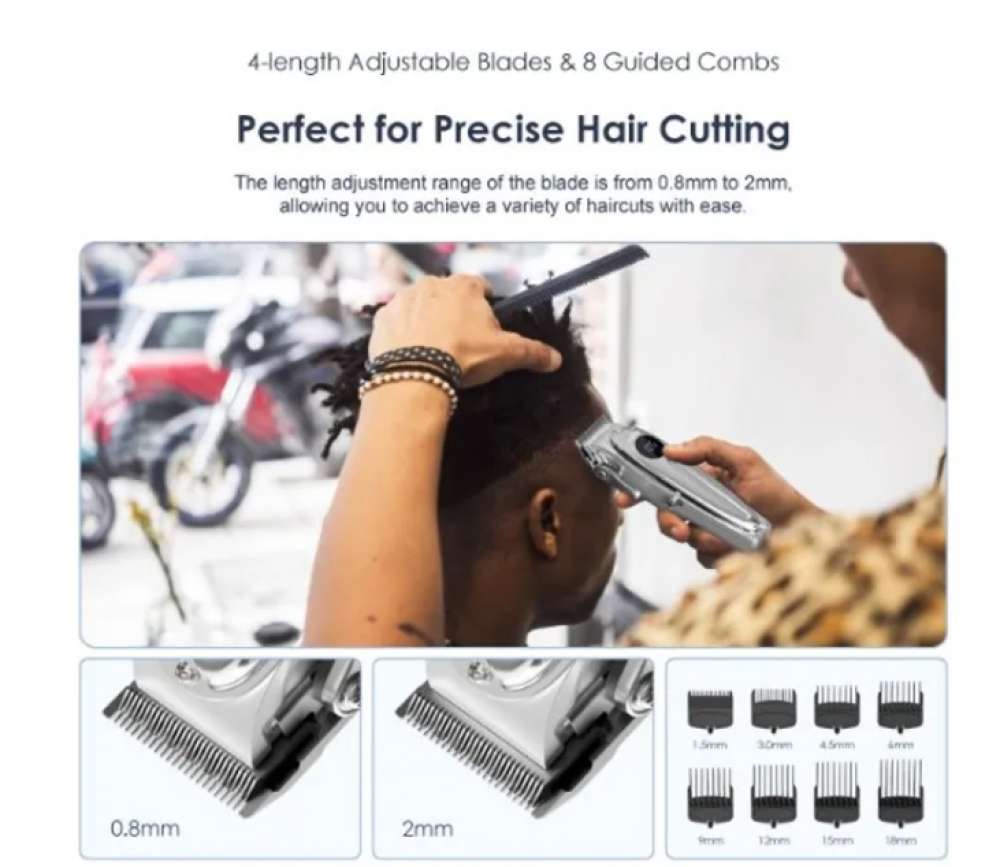 Oraimo SmartClipper Pro OCL-550 – Professional Cordless Hair Clipper (240-Min Run Time, AniFast Charging, Adjustable Blades)