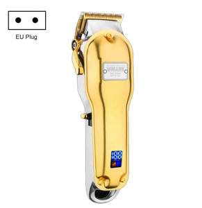 Wmark Professional Metal Hair Clipper NG-2020B With LED Display Rechargeable Clipper, EU Plug, Gold