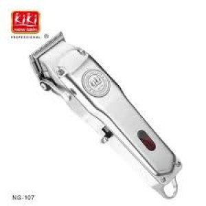 Kiki New Gain All Metal Cordless Clipper NG - 107 - 2000mAH Silver With Battery Indication