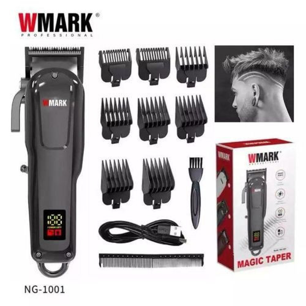 WMARK NG-2037 All-metal Cordless Hair Clipper 2500mAh Battery