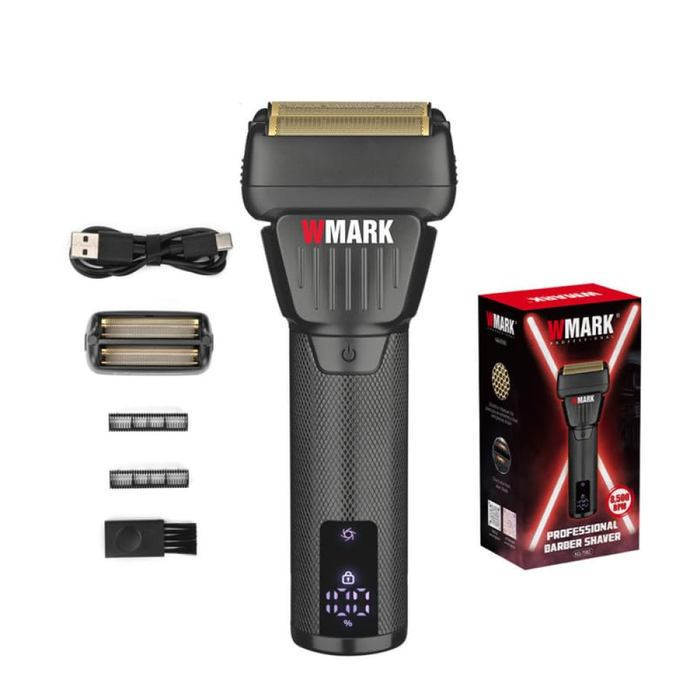 Wmark Professional Dark Warrior  Barber shaver NG - 7982 With Lithum Battery 1400mAH  High Speed