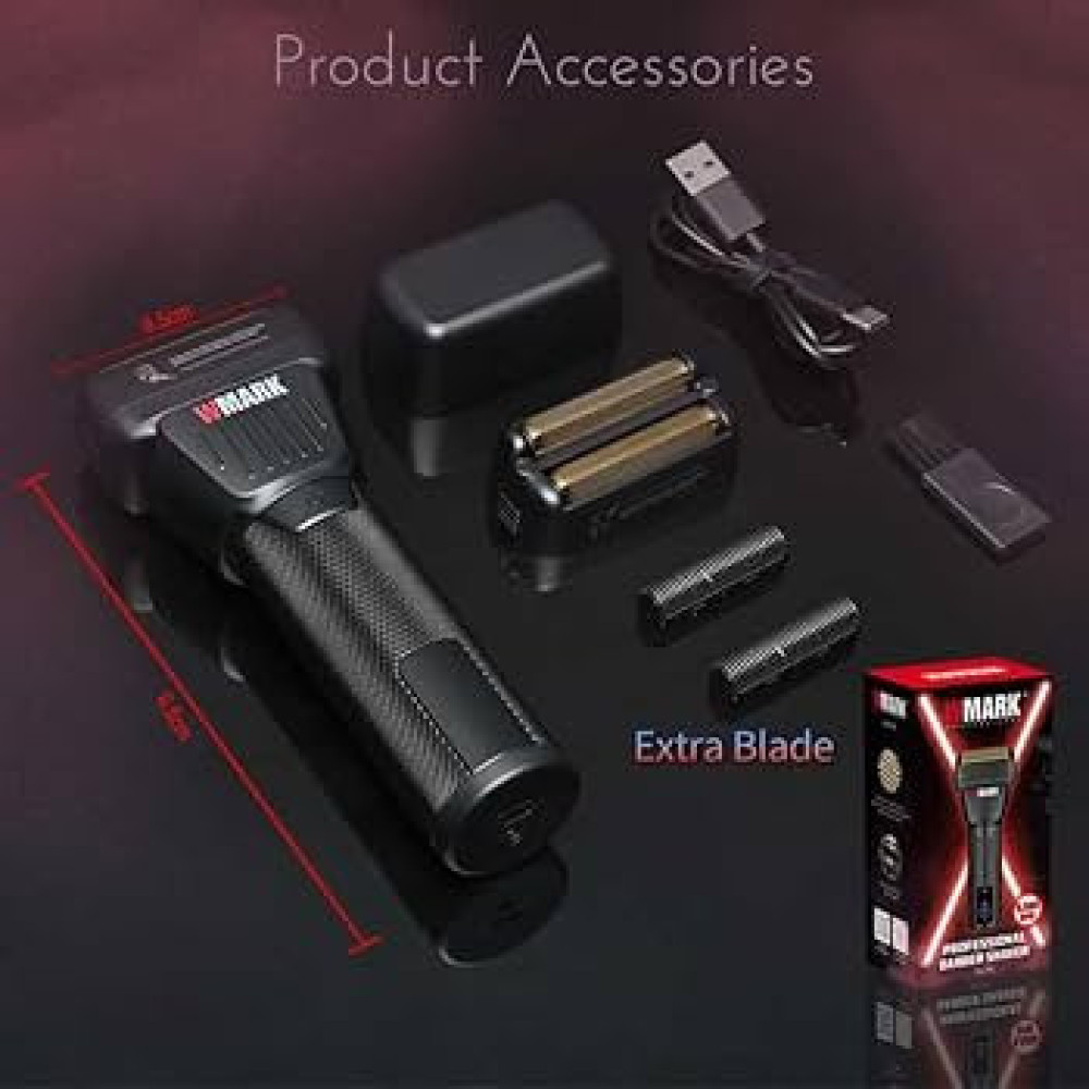 Wmark Professional Dark Warrior  Barber shaver NG - 7982 With Lithum Battery 1400mAH  High Speed